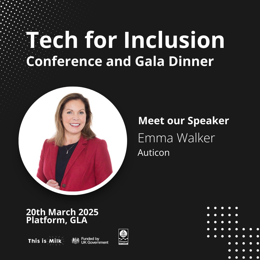 We’re thrilled to announce Emma Walker, Scottish Regional Director for auticon, will join us at Tech for Inclusion!

Catch her on the panel “Tech-Driven #Healthcare and #Education for All.”

Don’t miss her inspiring insights!

Learn more: loom.ly/7p3Ijm0