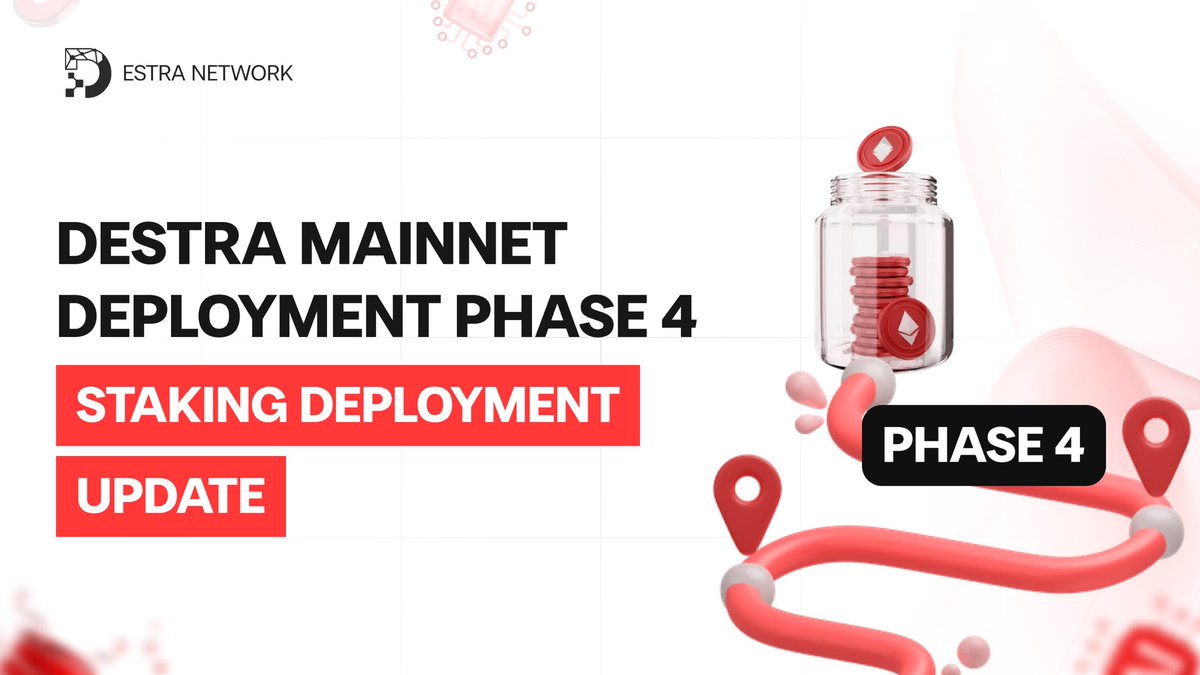 𝐃𝐞𝐬𝐭𝐫𝐚 𝐌𝐚𝐢𝐧𝐧𝐞𝐭 𝐃𝐞𝐩𝐥𝐨𝐲𝐦𝐞𝐧𝐭: 𝐏𝐡𝐚𝐬𝐞 𝟒 𝐔𝐩𝐝𝐚𝐭𝐞 – $DSYNC 𝐃𝐲𝐧𝐚𝐦𝐢𝐜 𝐒𝐭𝐚𝐤𝐢𝐧𝐠 𝐢𝐬 𝐇𝐞𝐫𝐞!

We’re thrilled to announce that we’ve 𝐜𝐨𝐦𝐩𝐥𝐞𝐭𝐞𝐝 𝐏𝐡𝐚𝐬𝐞 𝟑 𝐨𝐟 𝐭𝐡𝐞 𝐃𝐞𝐬𝐭𝐫𝐚 𝐌𝐚𝐢𝐧𝐧𝐞𝐭 𝐃𝐞𝐩𝐥𝐨𝐲𝐦𝐞𝐧𝐭, enabling