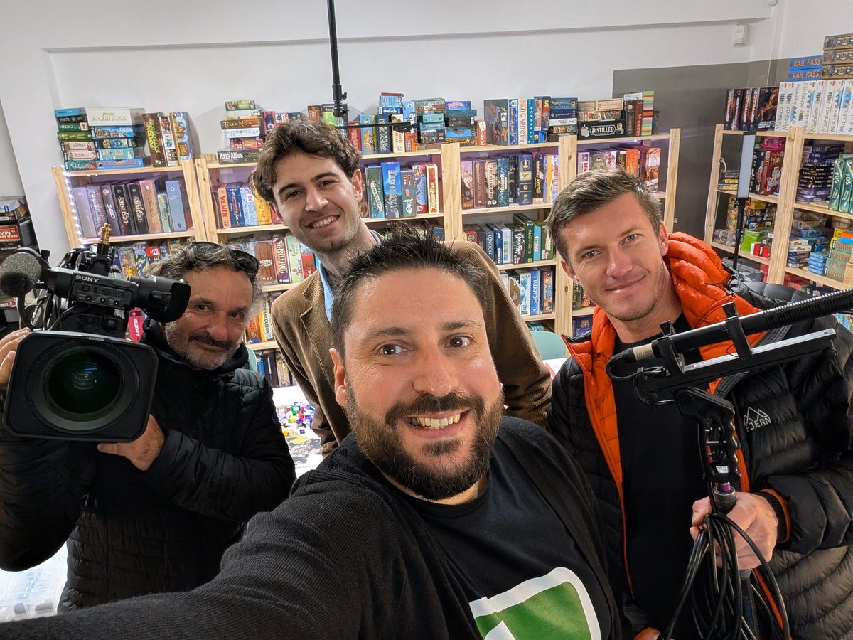 Today I received Dino Subašić and his team from RTV Slovenija about the European Union project Talents4EURegions. I was talking about my serious games projects and the social and sustainable development impact they can have. . 
#seriousgames #gamification #gamedesign #boardgames