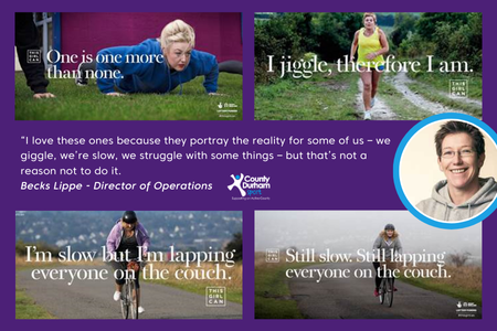 cdsport's tweet photo. This Girl Can is 10! This week, we’re celebrating our favourite moments from the This Girl Can campaign. Find out below some of the posters that have inspired our Director of Operations, Becks. https://t.co/hiuqjTjtR0