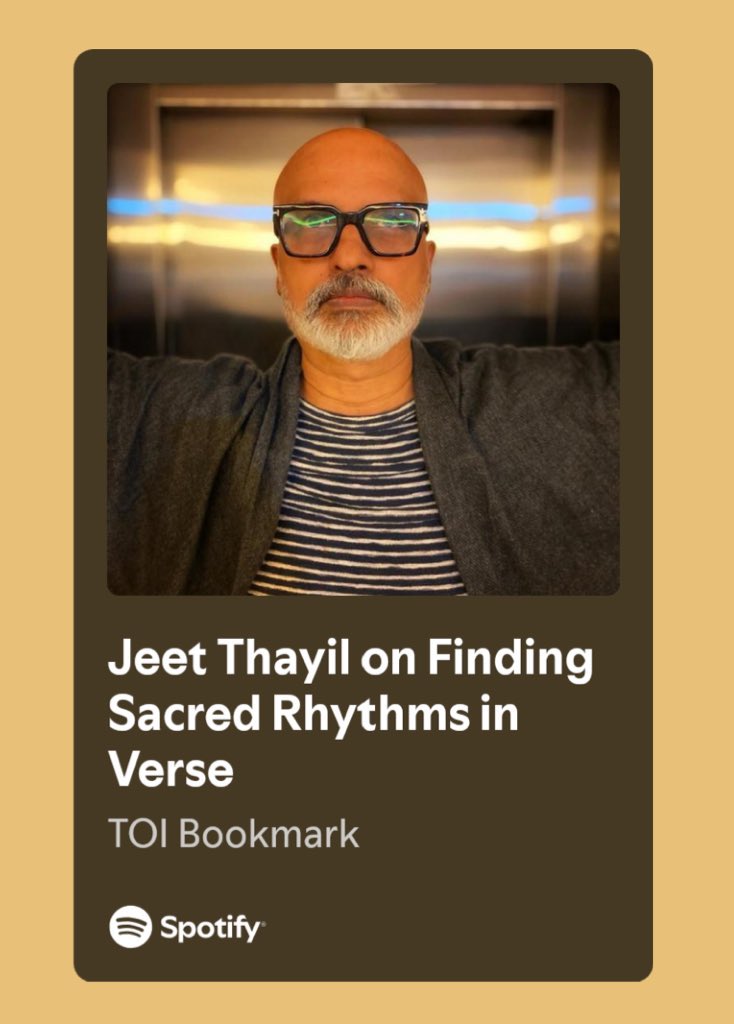 HarperCollinsIN's tweet photo. Sahitya Akademi Award-winning writer #JeetThayil joins host @JBhattacharji on the #TOIBookmark podcast to discuss finding sacred rhythms in verse through I’ll Have It Here, his latest collection of poems.
Listen now: https://t.co/iFHRlq4C7a
@TOIPlus @TimesSpecialTOI
#READWithHarperCollins