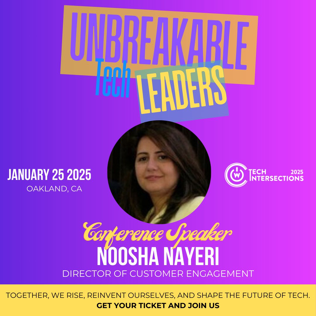 tech_intersect's tweet image. Why does business education matter in engineering? 🤔 Join Noosha Nayeri to learn how combining the two can elevate your management game.
🗓️ Jan 25 | #MillsCollege #Oakland
🎟️ Tickets: bit.ly/2025techinters…
#TechIntersections #WOCinTech