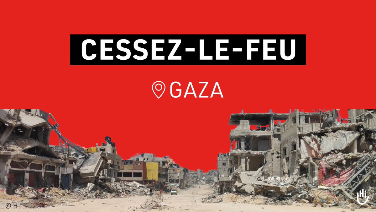 🔴 #GAZA #cessezlefeu
Handicap International se félicite du cessez-le-feu récemment conclu et exhorte toutes les parties à respecter leurs engagements en faveur de la paix et de la libération les otages.

Lisez notre déclaration complète 👇 handicap-international.pulse.ly/tlklpx7dim