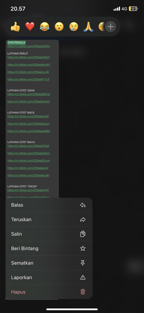 Buat yang pemula mau nge gym masih bingung mau latihan apa aja.  Ini aku ada beberapa link video tiktok untuk kalian latihan. 

yang mau reply aja ya, nanti aku share link lengkapnya ke DM kalian