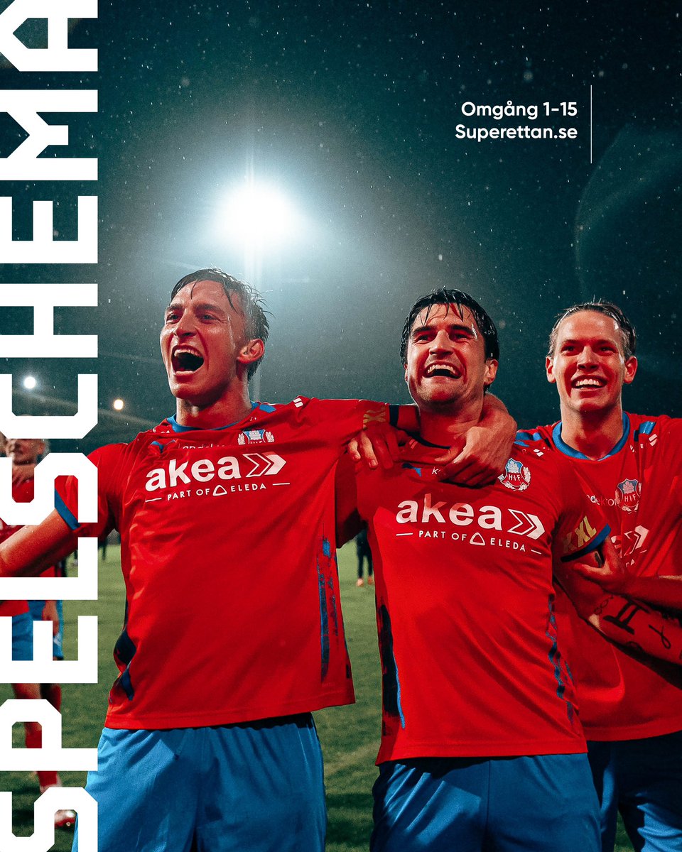 💥 Vårens spelschema är här! Omgång 12-13 är jubileumsomgångar där vi firar Superettans 25 starka år. Hipp hipp!

Spelschemat: superettan.se/nyheter/supere…