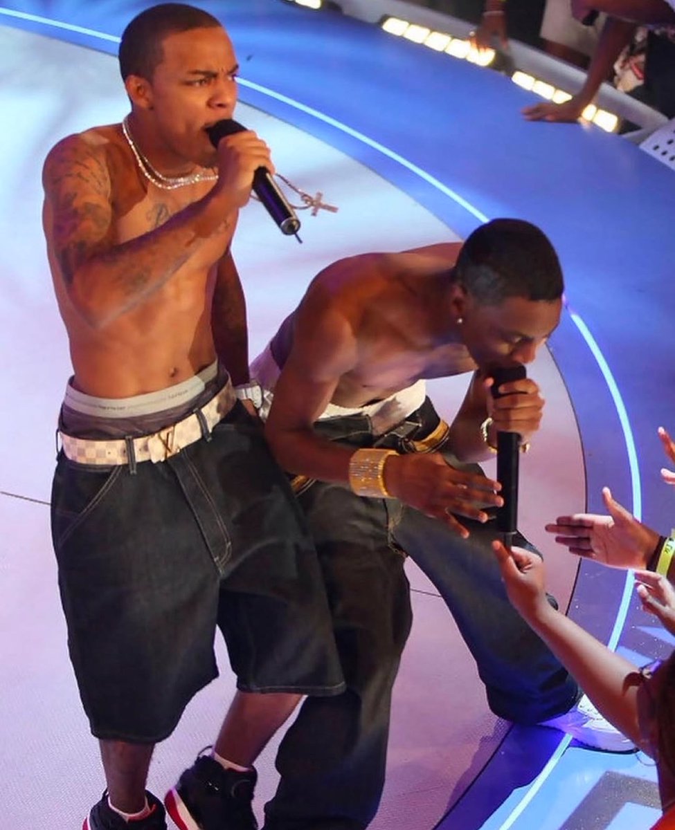 tomgorls's tweet image. bow wow &amp;amp; soulja boy performing 2000th episode of 106 &amp;amp; park ‘08