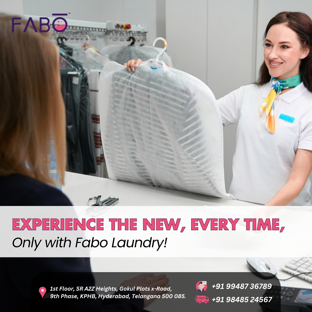 FaboJNTU's tweet image. Feel the freshness like never before! 🌟✨ At Fabo JNTU, we bring your clothes back to life with every wash. 🧺💫 Experience the new, every time! 💧👕

#FaboJNTU #LaundryRedefined #FreshEveryTime #FaboFreshness #CleanAndCrisp #DryCleaningExperts #ExperienceTheNew #LaundryCare