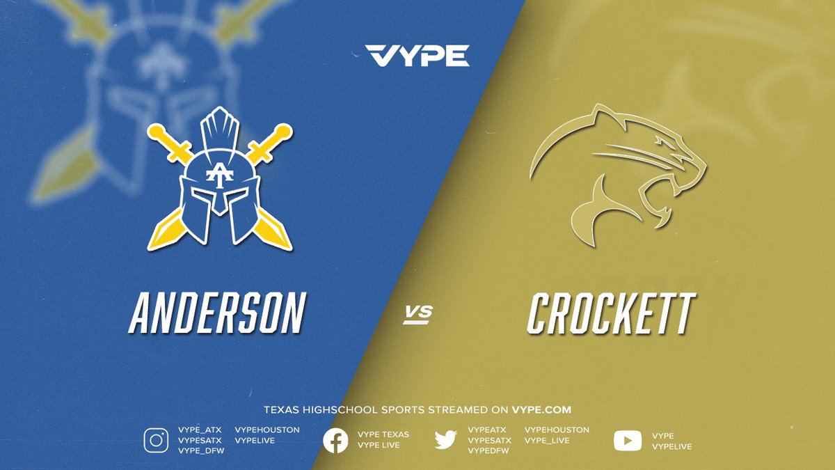 VYPE Live (@vype_live) on Twitter photo 8PM - Boys Basketball: Anderson vs. Crockett @vypeatx <a href="/AHSTrojanHoops/">Anderson Men's Basketball</a> <a href="/CECHSHoops/">Crockett ECHS Men's Basketball</a> #txhsbbb 🏀📺🎙️
WATCH: vype.com/8pm-boys-baske… 8PM - Boys Basketball: Anderson vs. Crockett @vypeatx <a href="/AHSTrojanHoops/">Anderson Men's Basketball</a> <a href="/CECHSHoops/">Crockett ECHS Men's Basketball</a> #txhsbbb 🏀📺🎙️
WATCH: vype.com/8pm-boys-baske…