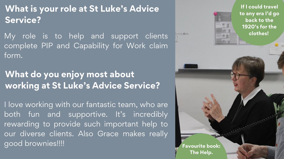 🌟 Meet Carole, our dedicated Money and Benefits Advisor! 💼 Along with our team, Carole makes a real impact in our community. 🙌 💙
We’re so grateful for your support – every donation helps us continue our work. 🙏
Link in bio to donate! 🔗
#StLukesAdvice #CommunitySupport