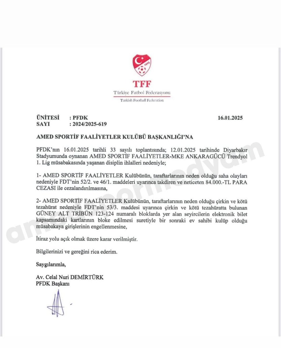 İNANILMAZ! PFDK'DAN SKANDAL KARAR! 

Stadyumun her yerinden sahaya yabancı madde yağmasına rağmen Amedspor'da sadece 2 tribün 1 maç ceza aldı! 

BU ÇİFTE STANDARTI KABUL ETMİYORUZ KARDEŞİMİZ BURSASPOR'A 6 MAÇ CEZA VEREN PFDK SADECE 1 MAÇ CEZA VERDİ!