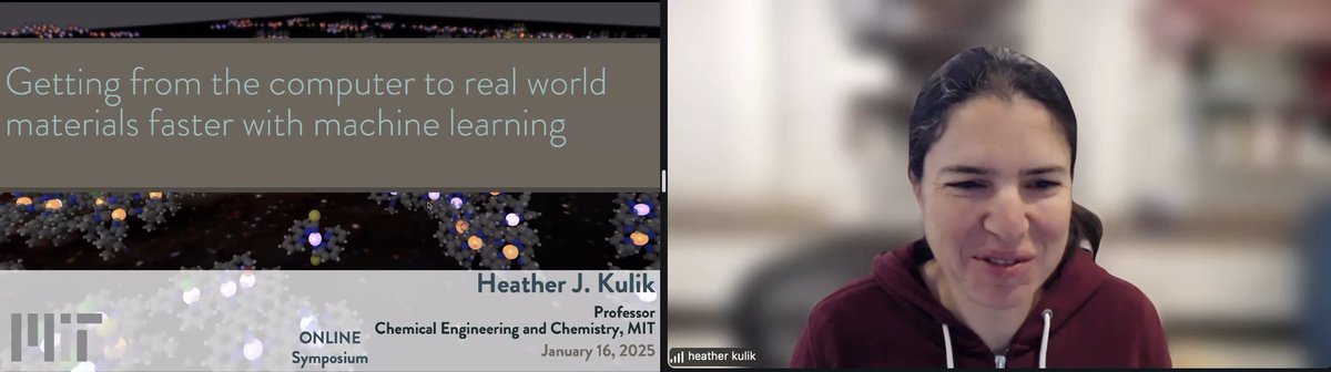 SPP 2363 (@spp2363) on Twitter photo How can #MachineLearning accelerate the discovery of transition metal-containing materials?
🎤Heather J. Kulik (<a href="/KulikGroup/">the Kulik Group</a>) is kicking off the #7thMML Symposium!
🧪 “Getting from the Computer to Real World Materials Faster with Machine Learning” How can #MachineLearning accelerate the discovery of transition metal-containing materials?
🎤Heather J. Kulik (<a href="/KulikGroup/">the Kulik Group</a>) is kicking off the #7thMML Symposium!
🧪 “Getting from the Computer to Real World Materials Faster with Machine Learning”