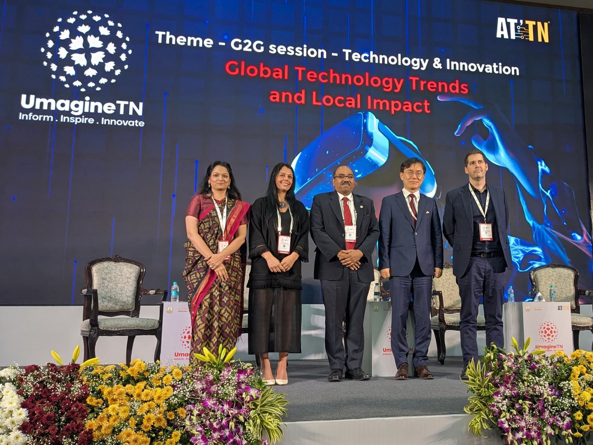 FranceinPondi's tweet image. Mr. Christophe Bramoullé, Deputy Consul General of 🇫🇷 in Chennai, was among the panelists invited to speak during the Umagine TN technology summit in Chennai last week.
 #innovation
 #technologysummit