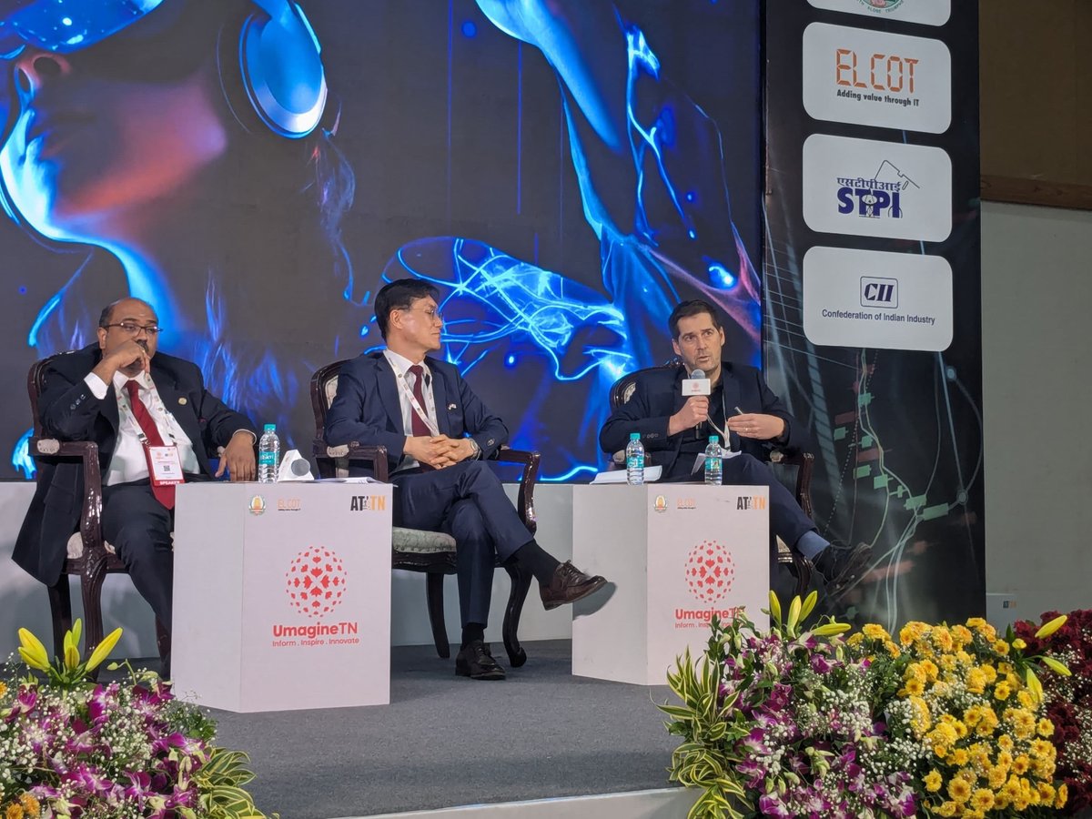 FranceinPondi's tweet image. Mr. Christophe Bramoullé, Deputy Consul General of 🇫🇷 in Chennai, was among the panelists invited to speak during the Umagine TN technology summit in Chennai last week.
 #innovation
 #technologysummit