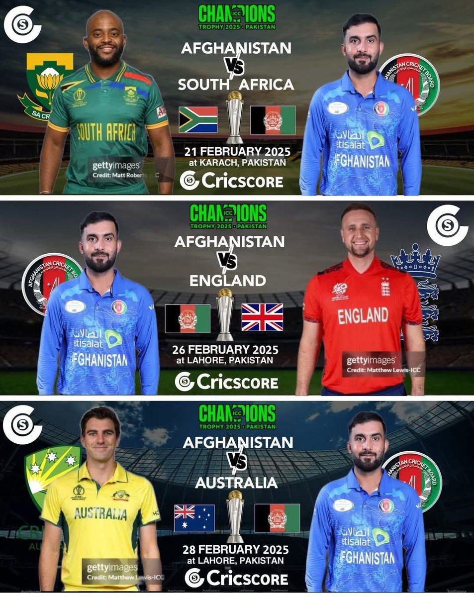 TurpekaiG's tweet photo. In the upcoming Champions Trophy; no match excites me more than the clash between Afghanistan and England. My heart beats with anticipation, and I am filled with hope and pride for Afghanistanโs victory. Letโs show the world the strength and passion of our team!
#afghanatalan๐ฆ๐ซ https://t.co/Ia6cdcEBP1