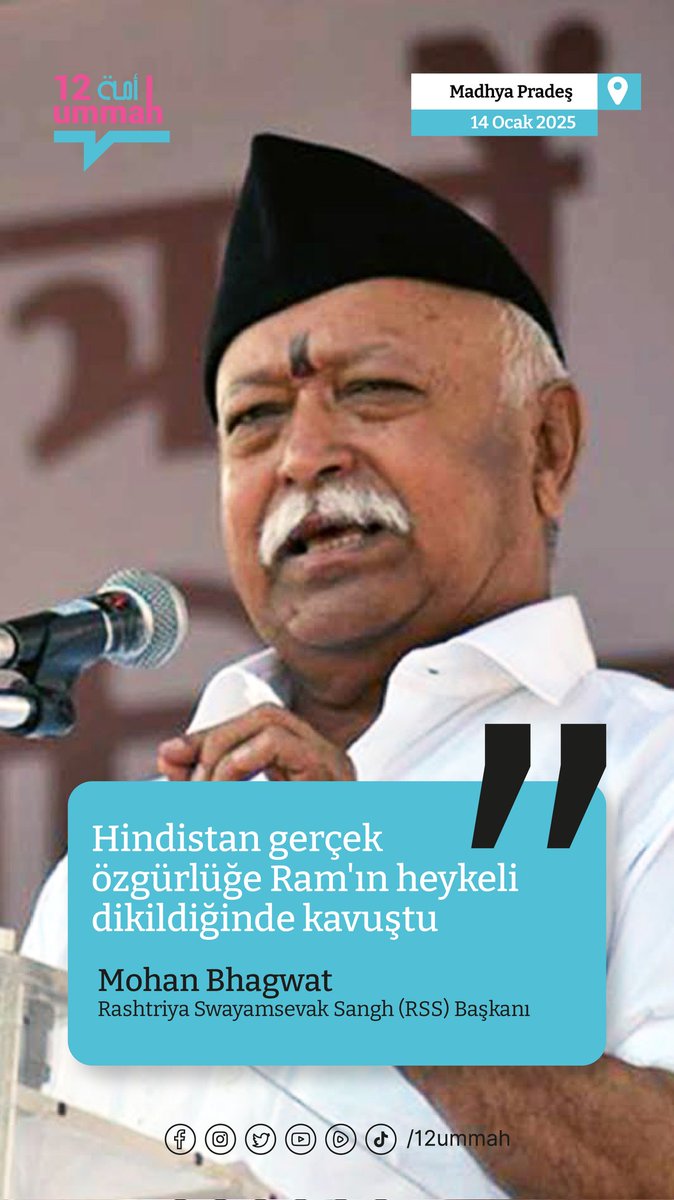 #1992, şu anda #Satan Şefi tarafından #Hindutva için gerçek Hindutva'nin bir biçimi olarak kutlanan #RSS'nin #independence'sini serbest bıraktı.