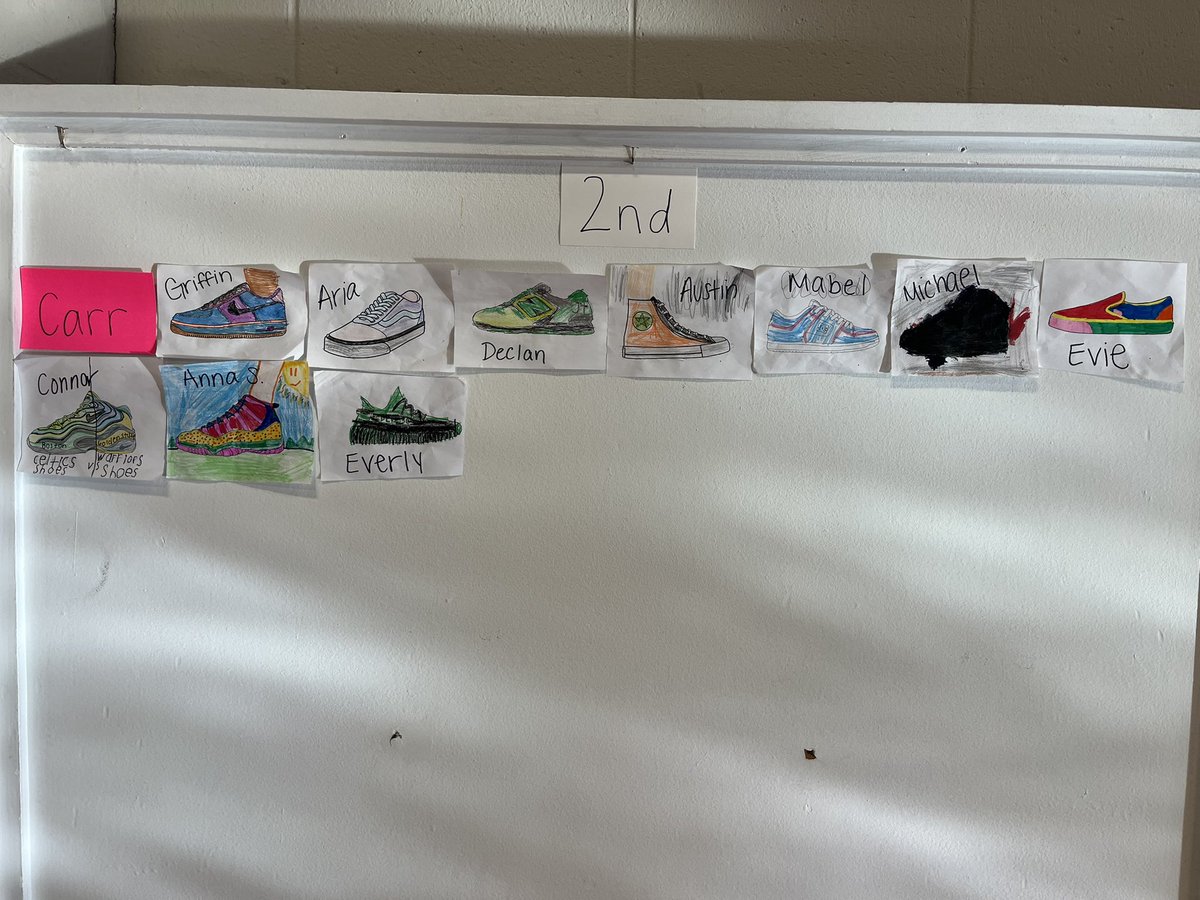 Congratulations to Mrs. Carr’s 2nd grade class for being the first in the school to earn 10 sneakers! They were well behaved and everyone remembered to wear their sneakers. Let’s see if they can reach 20!!👟 <a href="/newsearles1/">New Searles Elementary</a> #NewSearlesPE