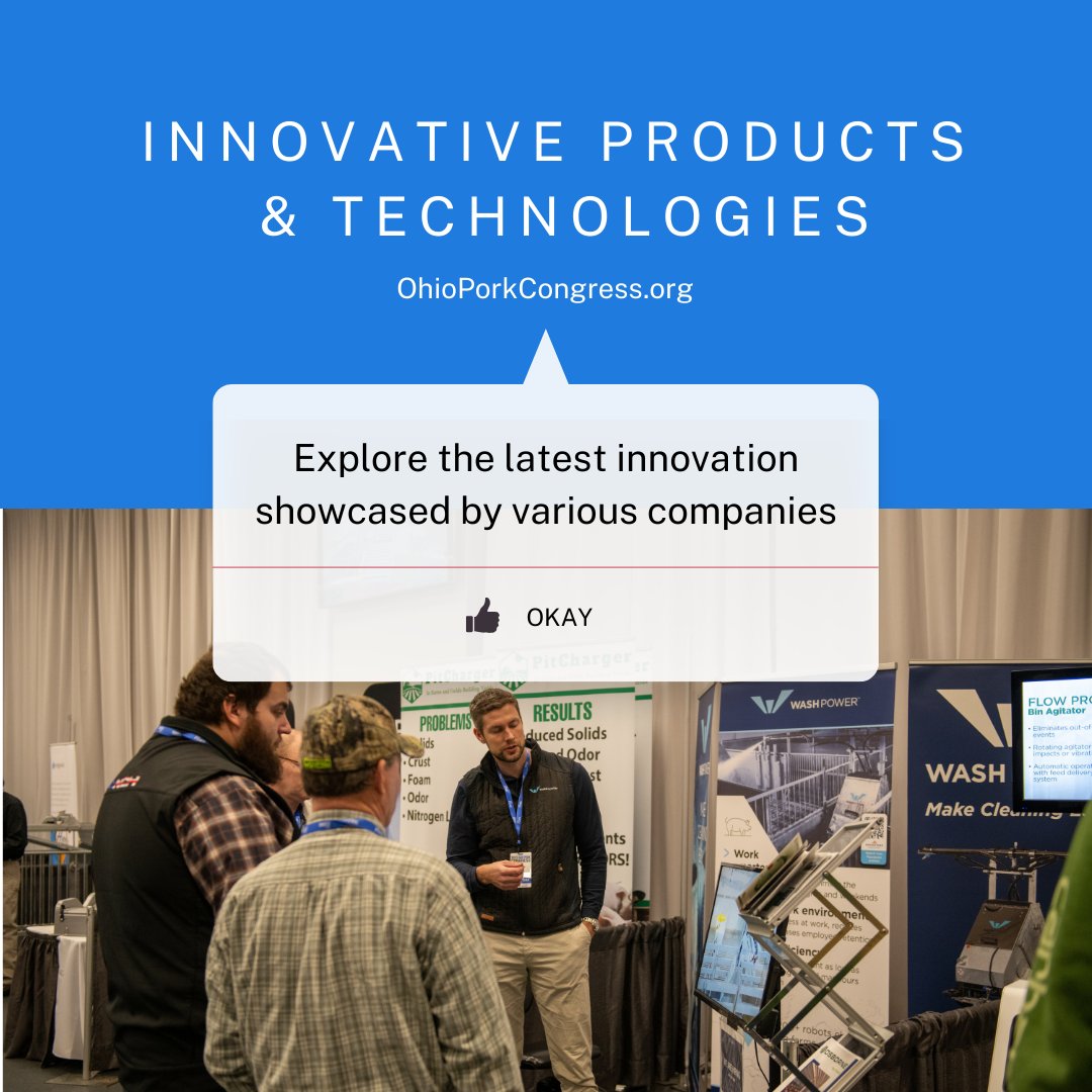 Ready to elevate your business? The Ohio Pork Congress, is the largest trade show in the eastern corn belt! Connect with industry experts, explore innovative products and gain insights that can drive your success. 
#OHPork

ohioporkcongress.org