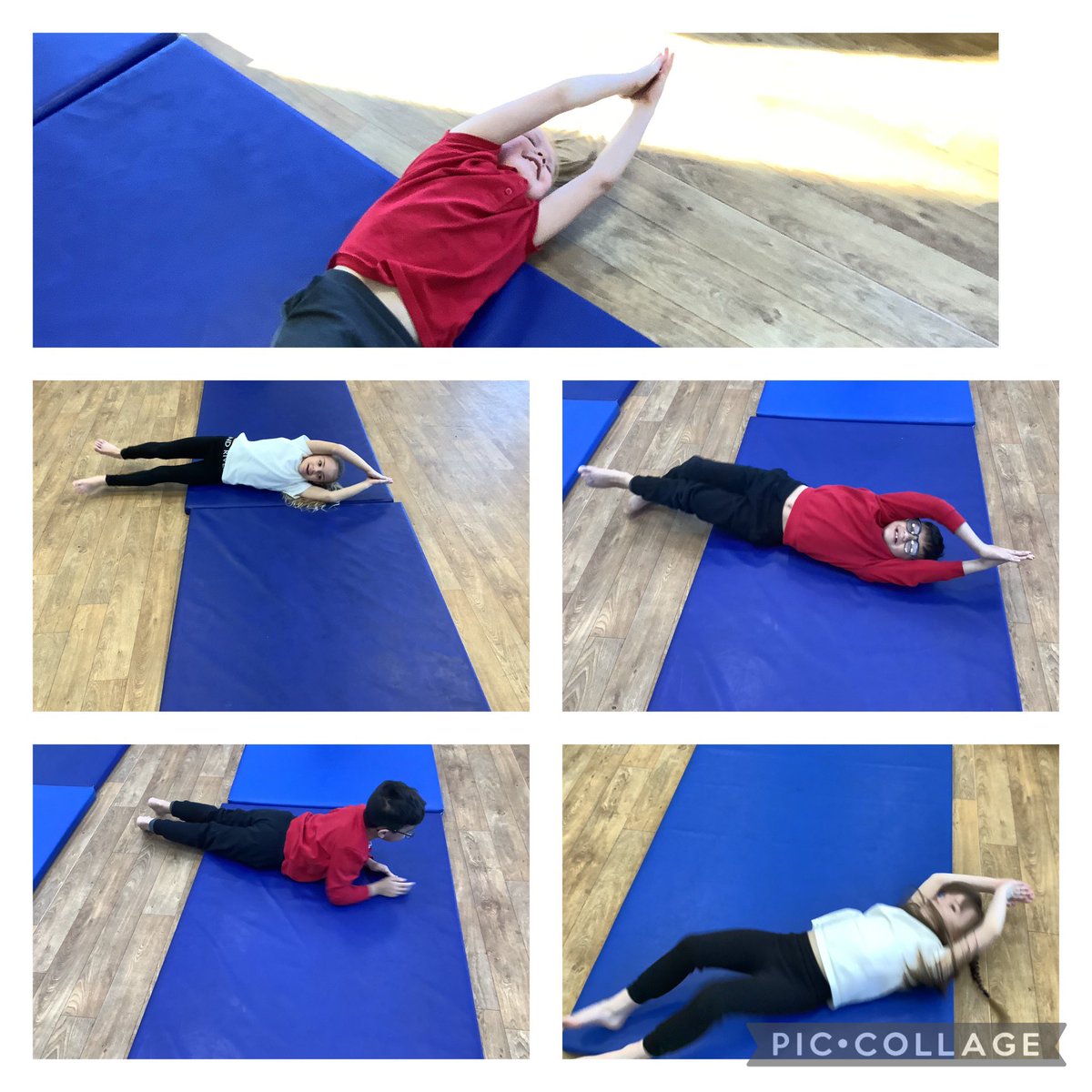 Year 2 enjoyed practising their rolls in P.E this afternoon.