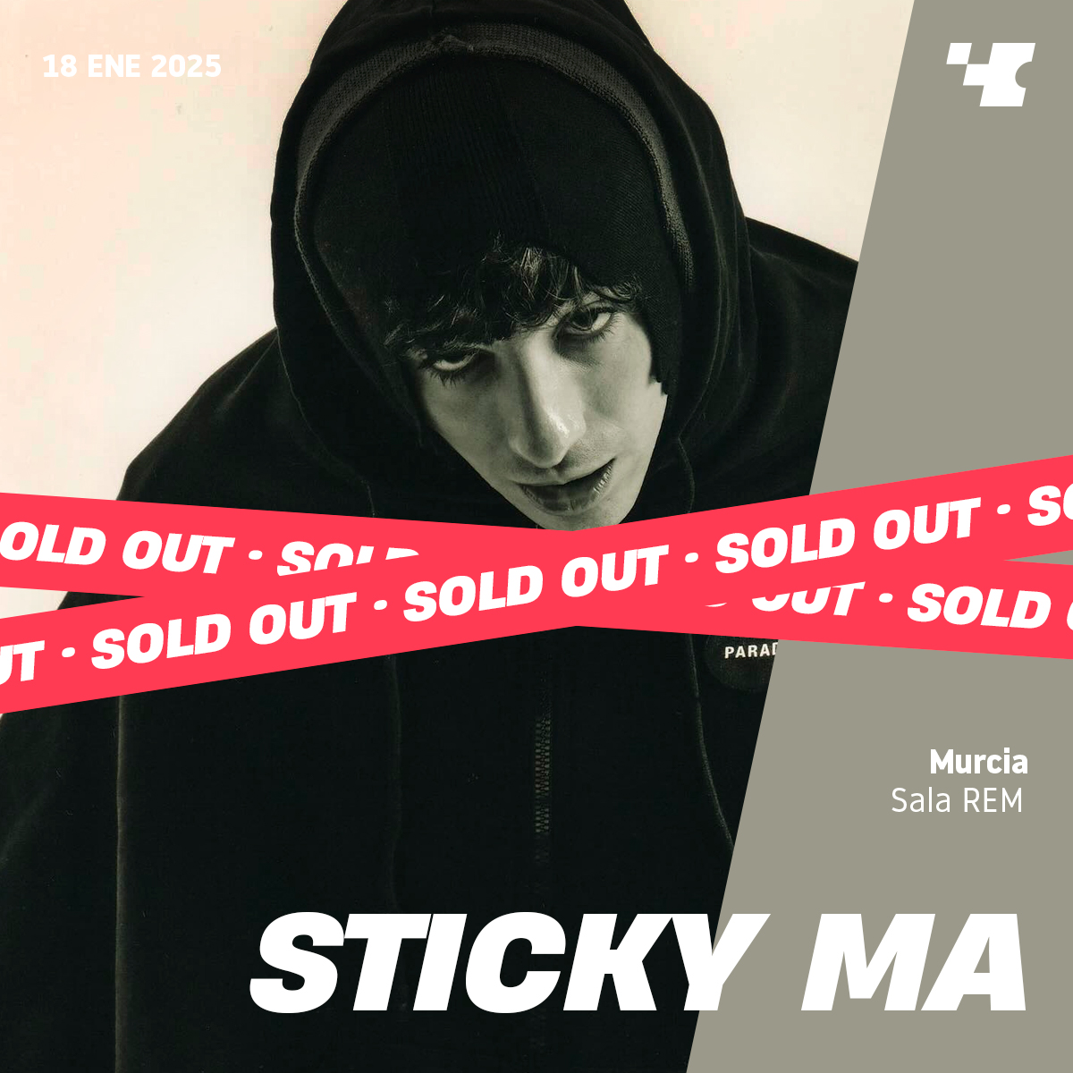 🔥¡SOLD OUT!🔥

Este sábado Sticky MA arrasa con la Sala REM en Murcia. Todas las entradas están agotadas, ¡y no es para menos!💥 Nos espera una noche brutal.

🎤 ¿Estás dentro? Nos vemos por ahí y a disfrutar!! 👊