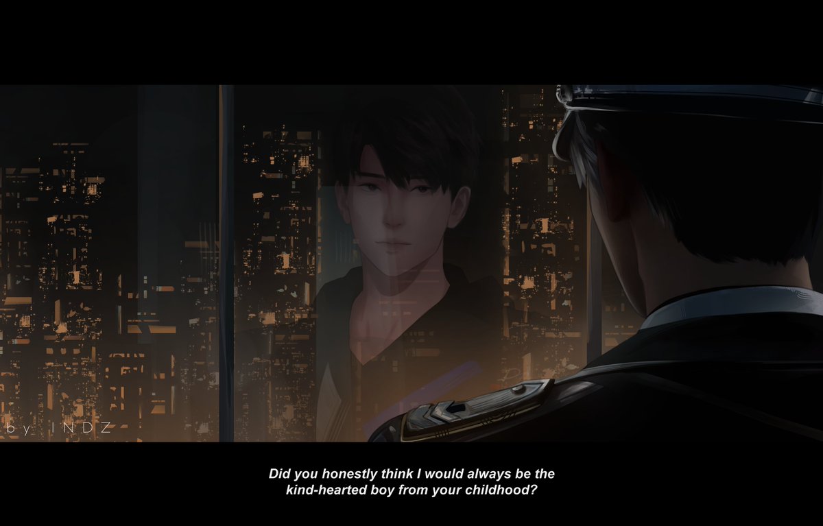 "Did you honestly think I would always be the kind-hearted boy from your childhood?"

#LoveandDeepspace #CalebReturns #CalebLoveandDeepspace #IndzDraws