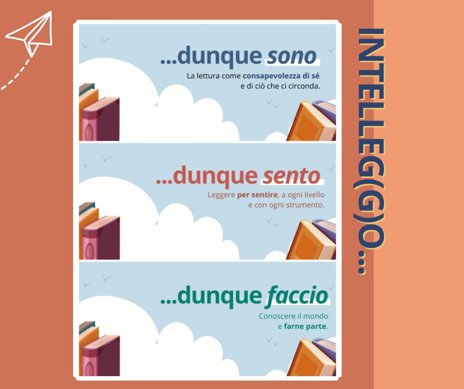 📖Sono, sento, faccio sono le tre "dimensioni" in cui si sviluppano i filoni tematici di quest'anno: le avete già approfondite?
Potete farlo sul sito e prendere ispirazione per le vostre iniziative⏰ricordate di iscriverle nella banca dati di #Libriamoci entro il 28 febbraio!