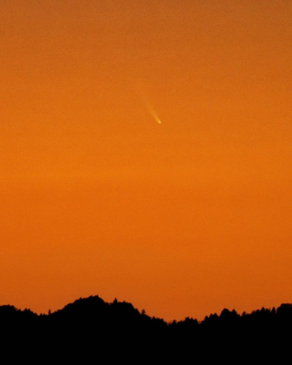 junstar14's tweet photo. 昨日に引き続きアトラス彗星C/2024G3。

#アトラス彗星　#2024G3��#2025年1月16日　#comet #atlas #日本平 https://t.co/NbaPjkLaXQ