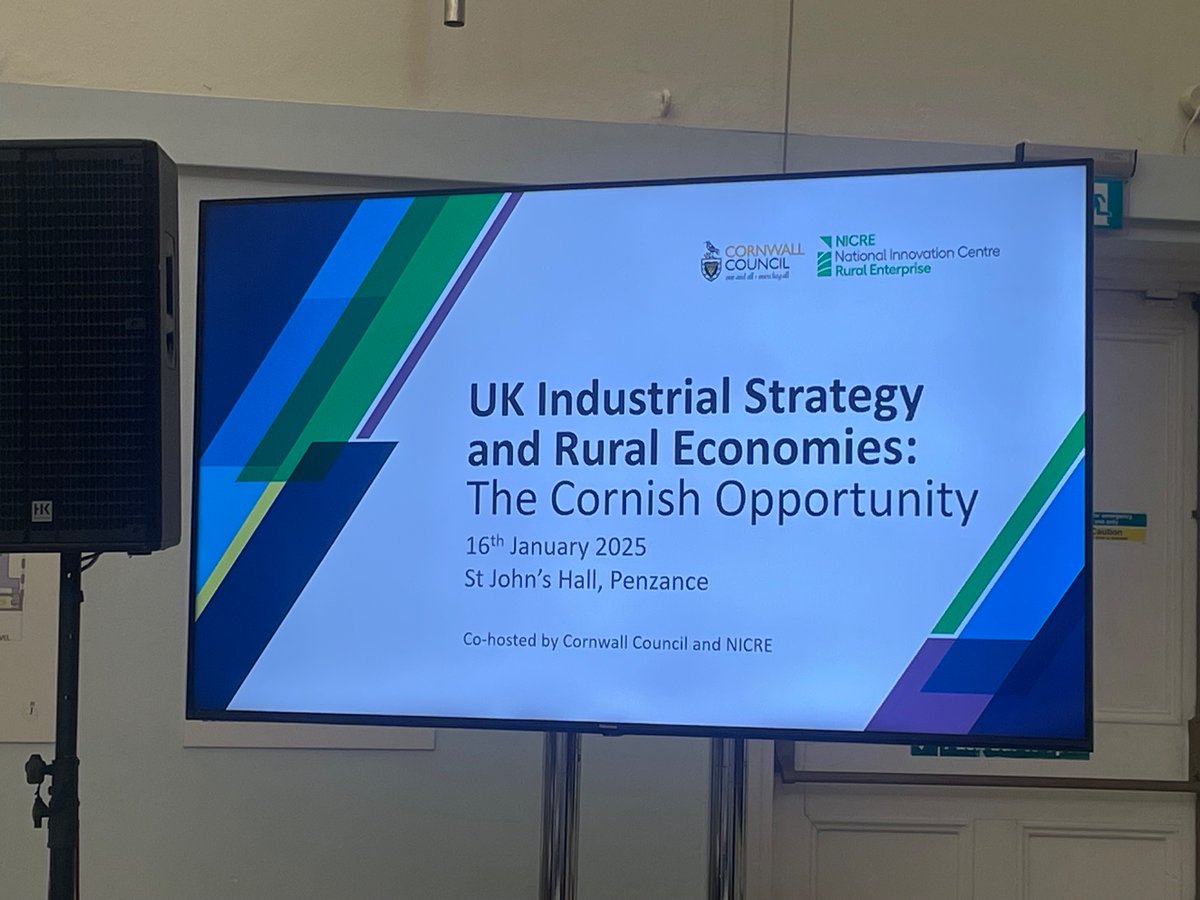 UK Industrial Strategy and Rural Economies… listening to debate today at <a href="/CornwallCouncil/">@cornwallcouncil</a> and <a href="/NICRErural/">National Innovation Centre for Rural Enterprise</a> on the potential for the rural economy to grow… we just need Govt to recognise that potential and remove barriers to growth for rural businesses.