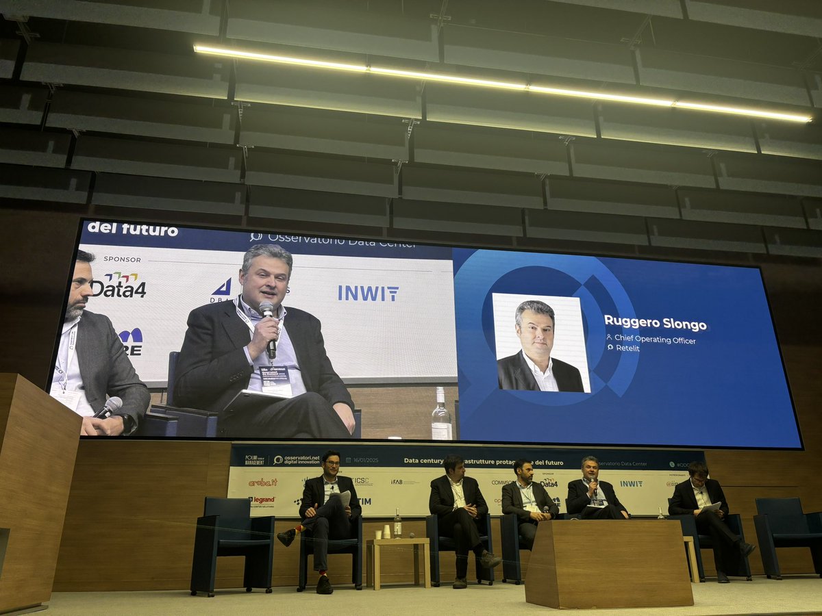 Ruggero Slongo, Chief Operating Officer, Retelit ci preannuncia gli scenari in merito a #Sostenibilità e nascita di nuovi snodi di interconnessione tra le infrastrutture attive nel Paese con altre aree a livello intercontinentale #odc25