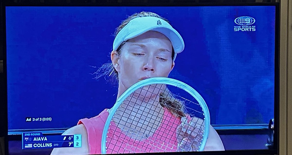 I know we have the Nine Now app, but still would have been nice to see Channel 9 get behind Destanee Aiava on the biggest game of her career and put it on 9Gem. 

It’s a cracking match. 

(Also, Collins is such a Karen!) 

#ausopen 
#AusOpen 
#AustralianOpen