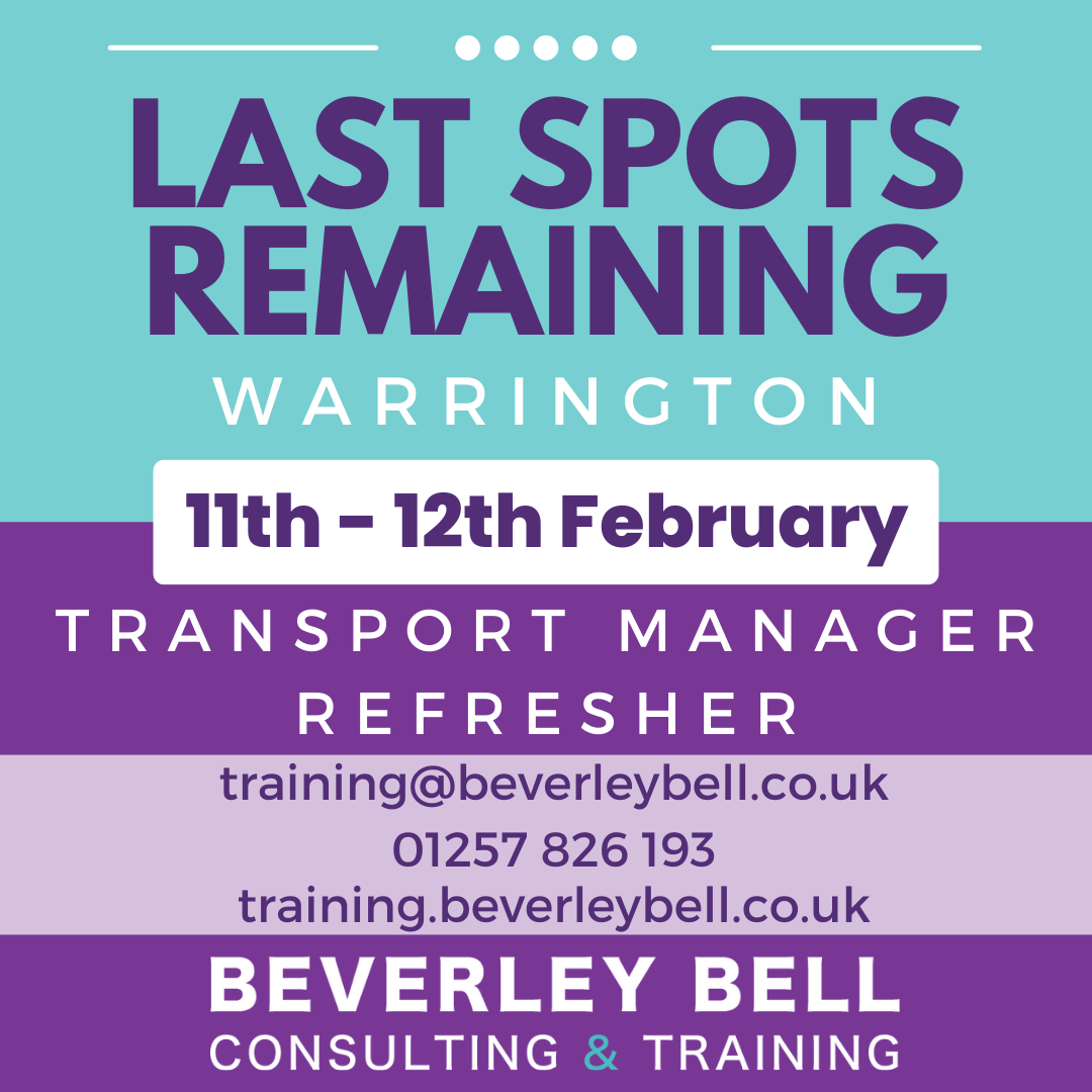 beverleybellCT's tweet photo. Our Transport Manager Refresher course in Warrington, 11th – 12th February, is down to our last few spaces remaining!
Book now:
https://t.co/krHsdNNFZm
Or contact: 
01257 826193
training@beverleybell.co.uk
#TMRefresher #Course #Training #TMRefresherCourse #Warrington #HGV #PSV https://t.co/BgY0MQu6CM