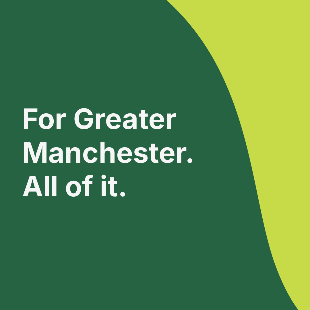 From Bolton to Bury, Stockport to Salford, we’re committed to the people and places that make up Greater Manchester. 

The best bit?  

We’ll go on this journey together, side by side.  

Interested? bit.ly/3WkUsDs
