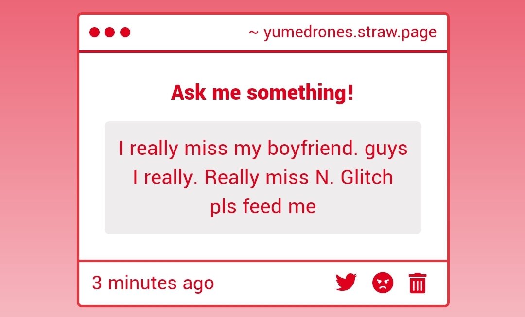 yumedrones's tweet image. HE MISSES YOU TOO ANON TRUST 

#yumetwt