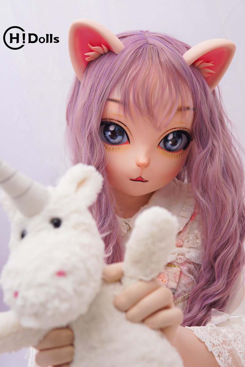 RikkaDreammask's tweet photo. このユニコーンのぬいぐるみ、かわいいでしょう?
キグルミ:HD04リリス
#Hidolls #dollmask #HD04 #リリス #Maskgo #ドール面 #着ぐるみ #kig #猫頭 https://t.co/XS1bRXYQDp