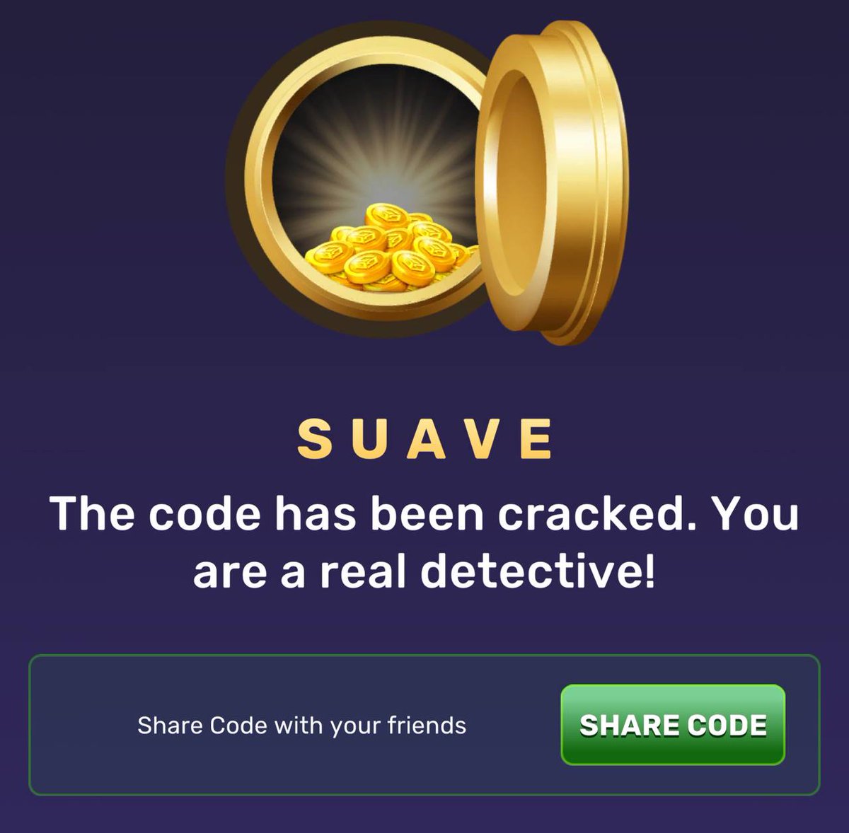 cyy_tea38582's tweet image. App 👉 TreasureTapper    

S • • •
U • • —
A • —
V • • • — 
E •

🗓 16/1/2025
#treasuretapper #treasuretappercode