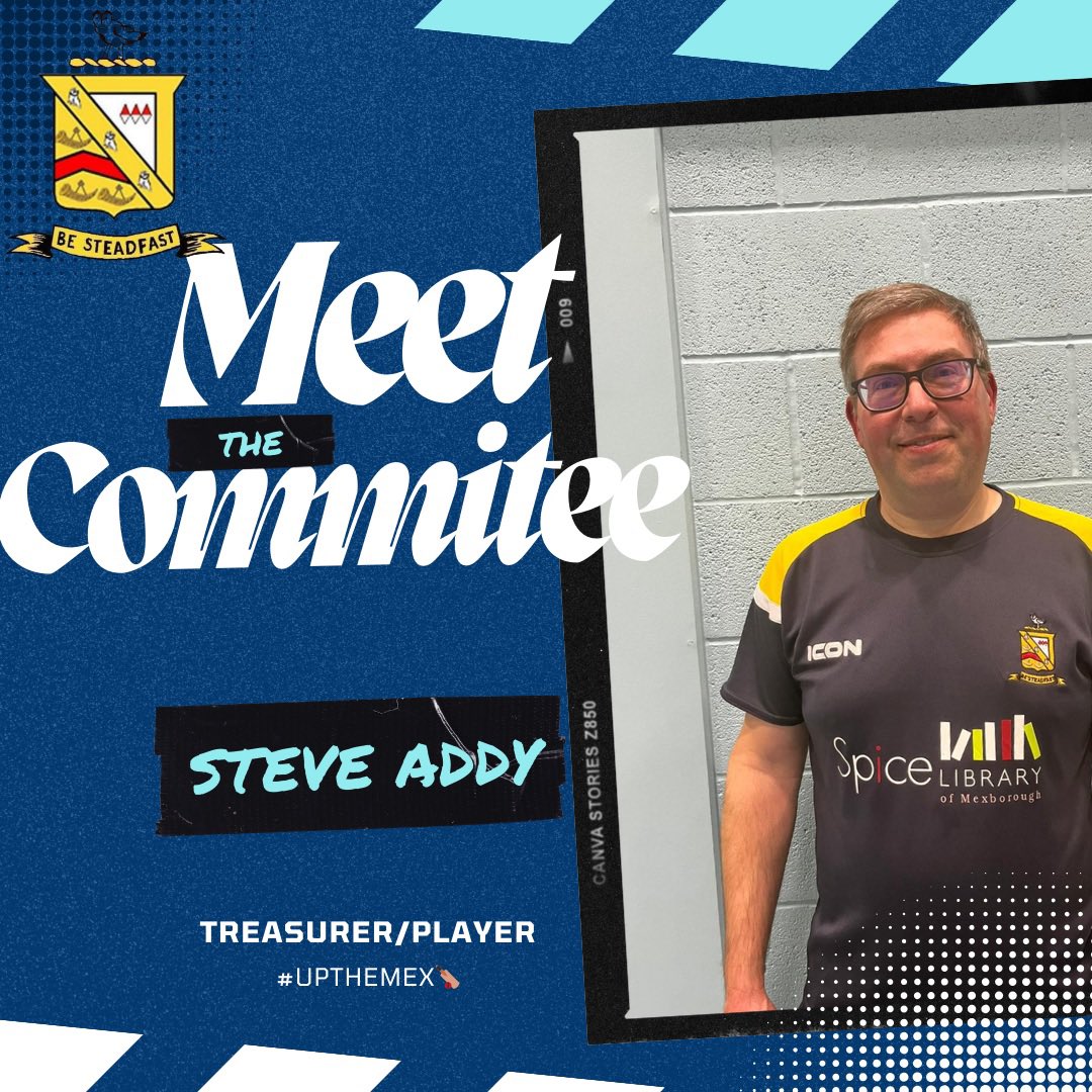 📢Meet The Player / Committee :Steve Addy 🏏
 
We are exited to introduce Steve Addy as our Treasurer for Mexborough. Thank you to PAGE Systems for sponsoring Steve this season 

🌟About Steve :

Name :Steve Addy

Role:Treasurer

First senior game : Debut 2014

High Score : 66