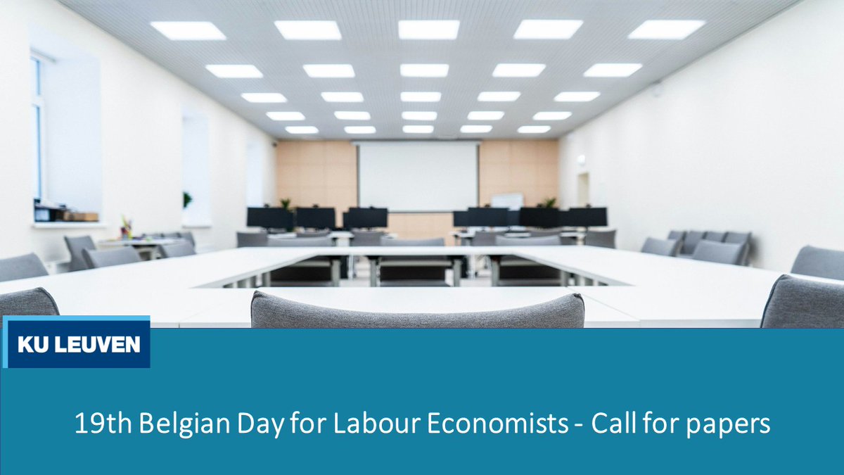 📢 Call for Papers : 19th Belgian Day for Labour Economists!

Join us at the Brussels campus of KU Leuven on May 19th for presentations, discussions, and networking opportunities.

Submit your paper by March 7th, 2025
🔗 feb.kuleuven.be/bdle