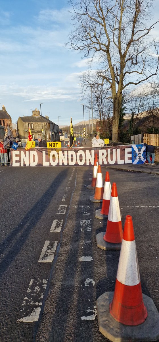 King Charles visiting The Gate Charity Alloa today   , a few road closures in place.