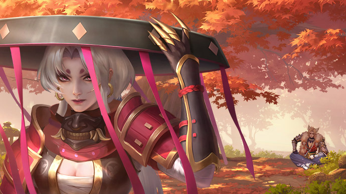 abyssal_mlbb's tweet photo. Lancelot and Karrie's Kishin Densetsu Series Skin Lore Artworks https://t.co/RZuGVsKkXl