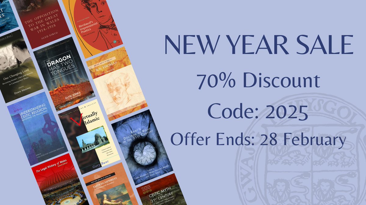 🚨 NEW YEAR SALE! 🚨

Follow the link below for 70% off a wide range of UWP books 📚

uwp.co.uk/sel-blwyddyn-n…

Use the code 2025 at checkout 🛍️

Sale ends 28 February