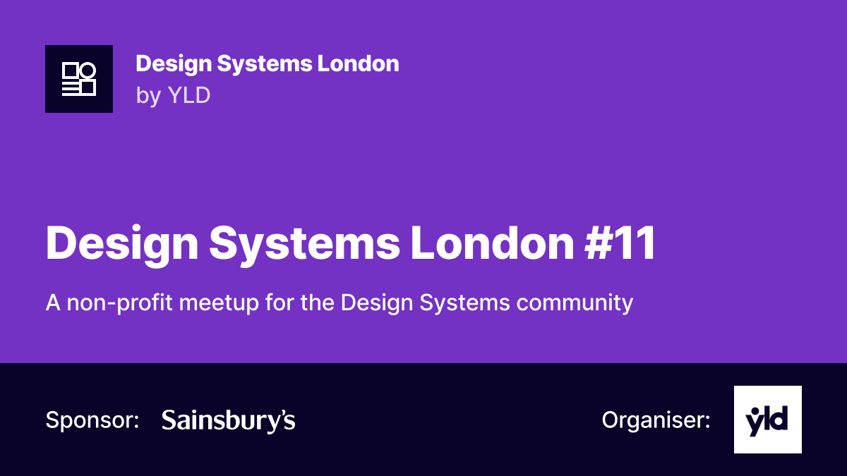 Design Systems London tweet media