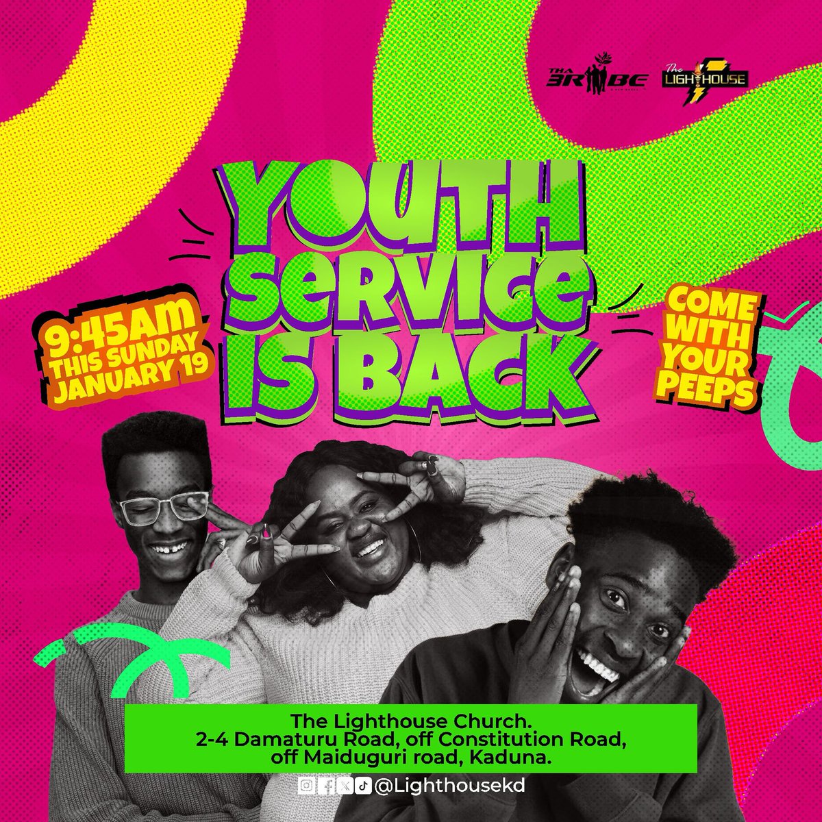 Get ready for an amazing year

We're excited to welcome you back to 2025 and invite you to our first youth service happening this sunday! For more details, check out the flyer and don't forget to bring your family and friends to church. 

Share 
Like 
Comment