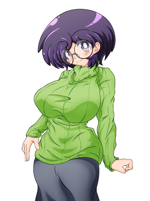 新年なので巨乳眼鏡妻「安野まり」のデザインを微妙に変更しました! 