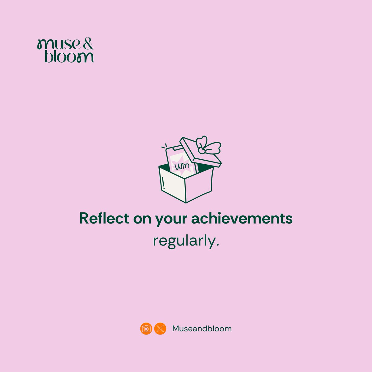 Museandbloom's tweet photo. Take a moment to celebrate YOU! 

Reflecting on your wins, big or small, helps you stay motivated and grateful for the journey. 
What’s one achievement you’re proud of recently? Share with us in the comments! https://t.co/IC9hQ1QiaK