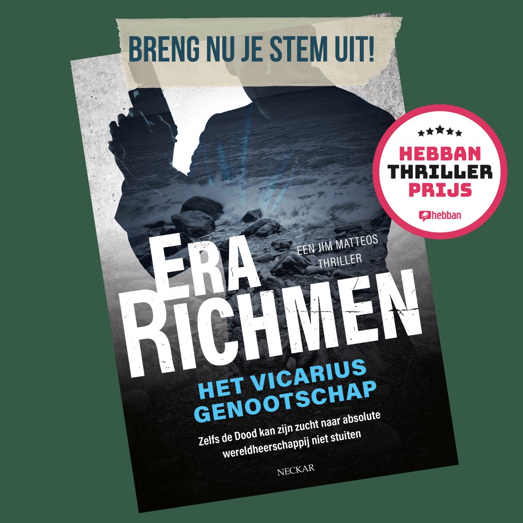 🖌️𝗕𝗿𝗲𝗻𝗴 𝗻𝘂 𝗷𝗲 𝘀𝘁𝗲𝗺 𝘂𝗶𝘁!🖌️⁣
De thriller 'Het Vicarius Genootschap' doet het fantastisch! De thriller wint de ene prijs na de andere! Natuurlijk hoort dit boek op de longlist voor de Hebban Thriller Prijs. 
hebban.nl/artikelen/hebb…