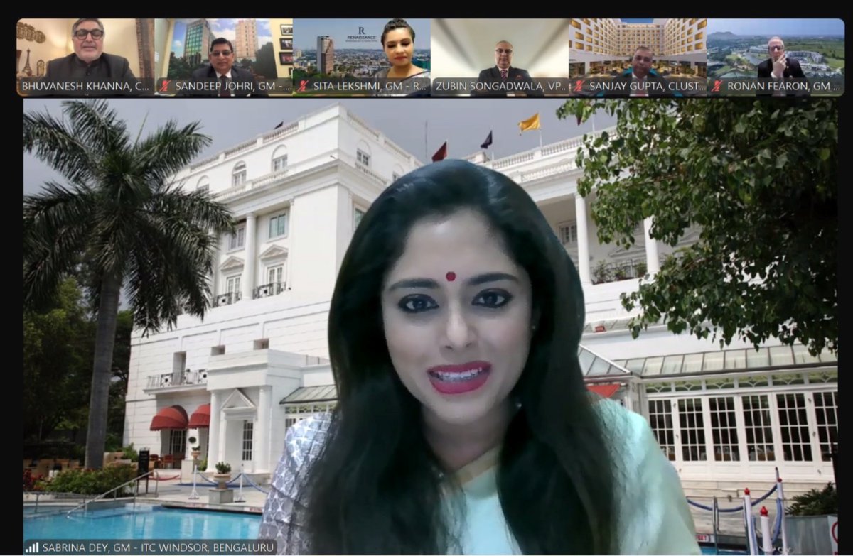 BWHotelier's tweet photo. "Our teams are often challenged with how to manage the feel of timeless luxury for modern travellers" Says Sabrina Dey, GM, ITC Windsor, Bengaluru at Episode 5 of Diversey BW HOTELIER The GM Show Season 3
#BWHTheGMShow
Join On: https://t.co/v5TKw5Yg7z
#BWHOTELIER #HotelierLife #HospitalityIndustry #LuxuryHotels #HotelManagement #HoteliersOfInstagram #TravelandHospitality #HospitalityExcellence #HotelIndustryLeaders #HotelInspiration #HospitalityTrends #BWHweBBlastSeries
@KhannaBhuvanesh | @anuragbatrayo | Tanvie Ahuja |Vivek Mittal | Ajith Kumar | Amit Bhasin | @saurabhtankha | Aanchal Sachdeva