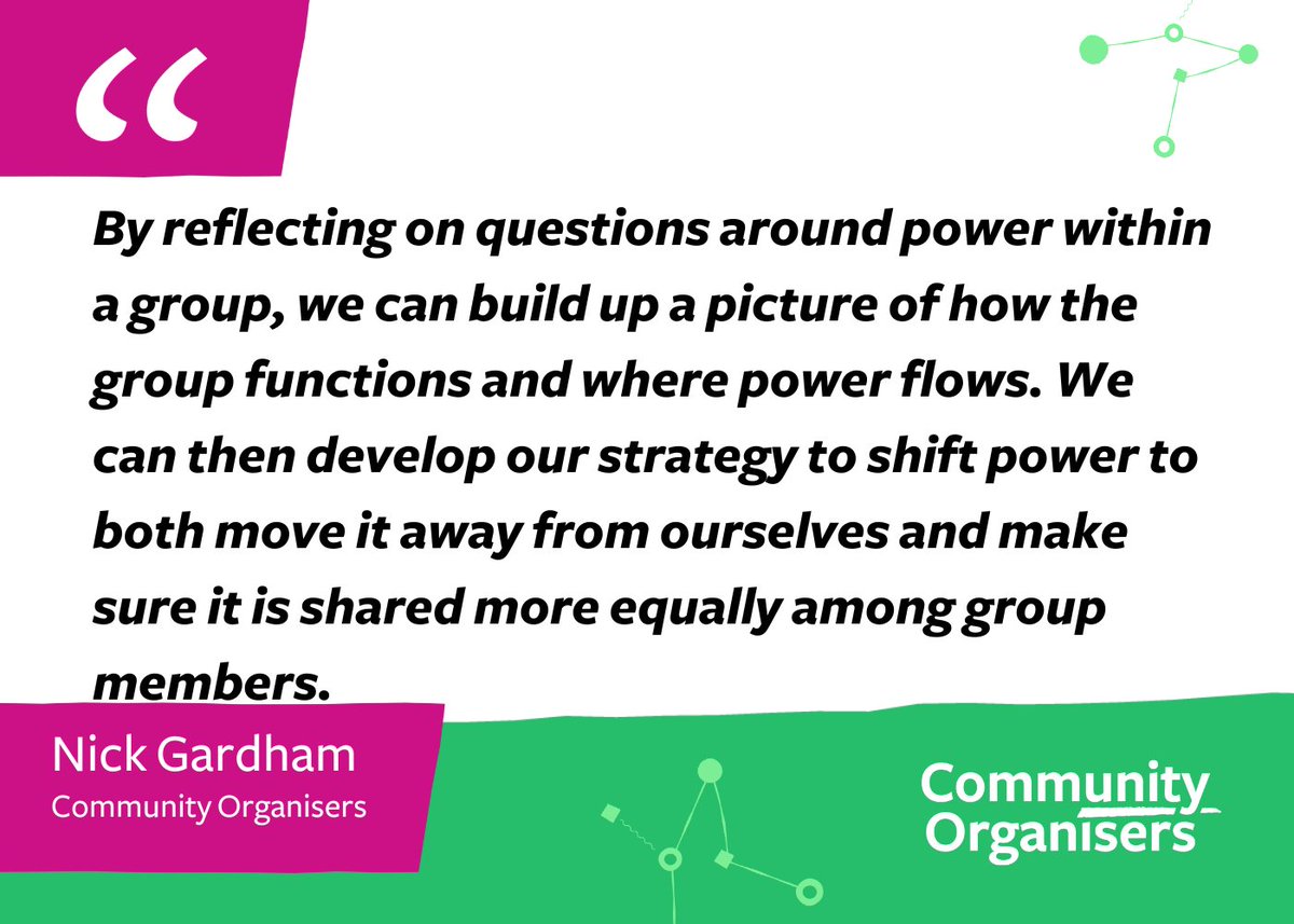 When working with groups of people using a #communityorganising approach it's important for us as facilitators to take time to reflect on how relationships are developing and where power is at play.
Read our blog and download our guide to find out more bit.ly/40hWlBU