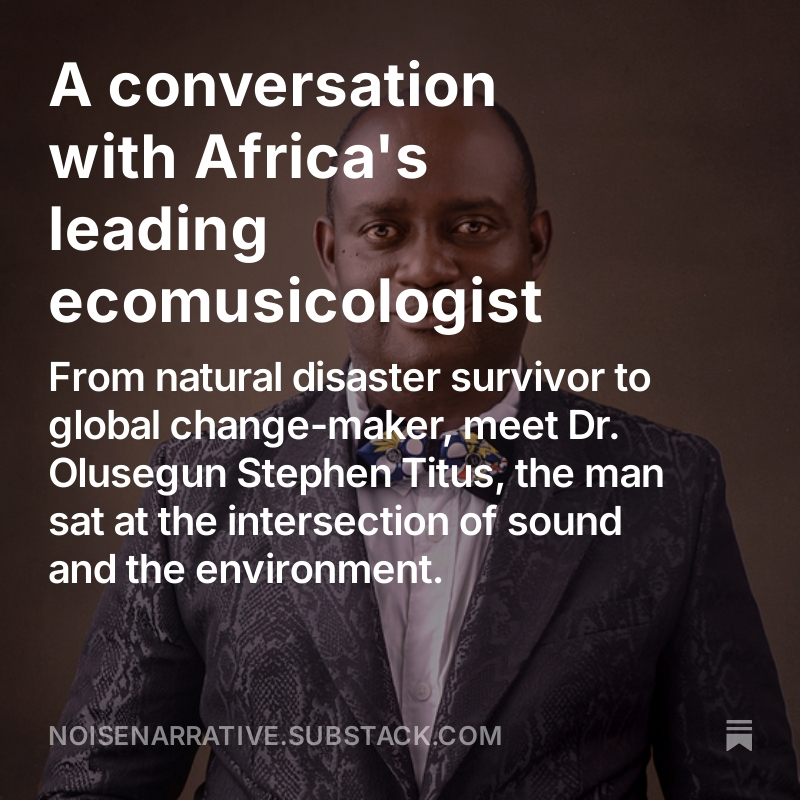 noisenarrative_'s tweet photo. Maybe my favourite interview to date.

Over a Zoom call between Nigeria &amp; LDN, we spoke about the displacement of honeybees, Iregun chant music, the injustices of chocolate production and more.  

We also spent 10 minutes doing karaoke to Burna Boy songs.

https://t.co/pIl72rUu0O https://t.co/r93jDrXWYO