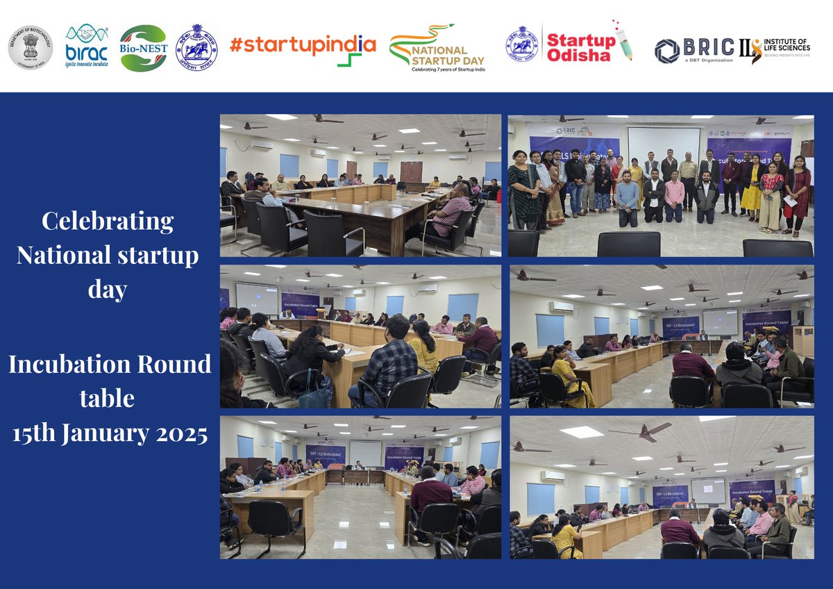 DBT_ILS Bioincubator (@dbtils) on Twitter photo DBT ILS Bioincubator Celebrates National Startup Day!
Honored to host an Incubation Round Table and connect with amazing centers. Thank you for joining!
@DBT_ILS <a href="/DBTIndia/">Department of Biotechnology</a> <a href="/BIRAC_2012/">DBT-BIRAC</a> <a href="/startup_odisha/">Startup Odisha</a> <a href="/Ddash_Debasis/">Debasis Dash</a>
#NationalStartupDay #Innovation #Entrepreneurship DBT ILS Bioincubator Celebrates National Startup Day!
Honored to host an Incubation Round Table and connect with amazing centers. Thank you for joining!
@DBT_ILS <a href="/DBTIndia/">Department of Biotechnology</a> <a href="/BIRAC_2012/">DBT-BIRAC</a> <a href="/startup_odisha/">Startup Odisha</a> <a href="/Ddash_Debasis/">Debasis Dash</a>
#NationalStartupDay #Innovation #Entrepreneurship