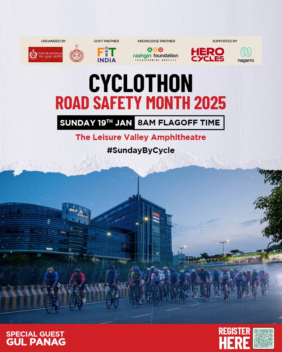 DPRdelhi's tweet photo. Sundays on Cycle - Let's ride together for road safety and clean air this Sunday - 19th Jan'25 in Gurugram.
#cycleeveryday #fitindia #cycletowork #RoadSafety https://t.co/mlUgRAa8HM