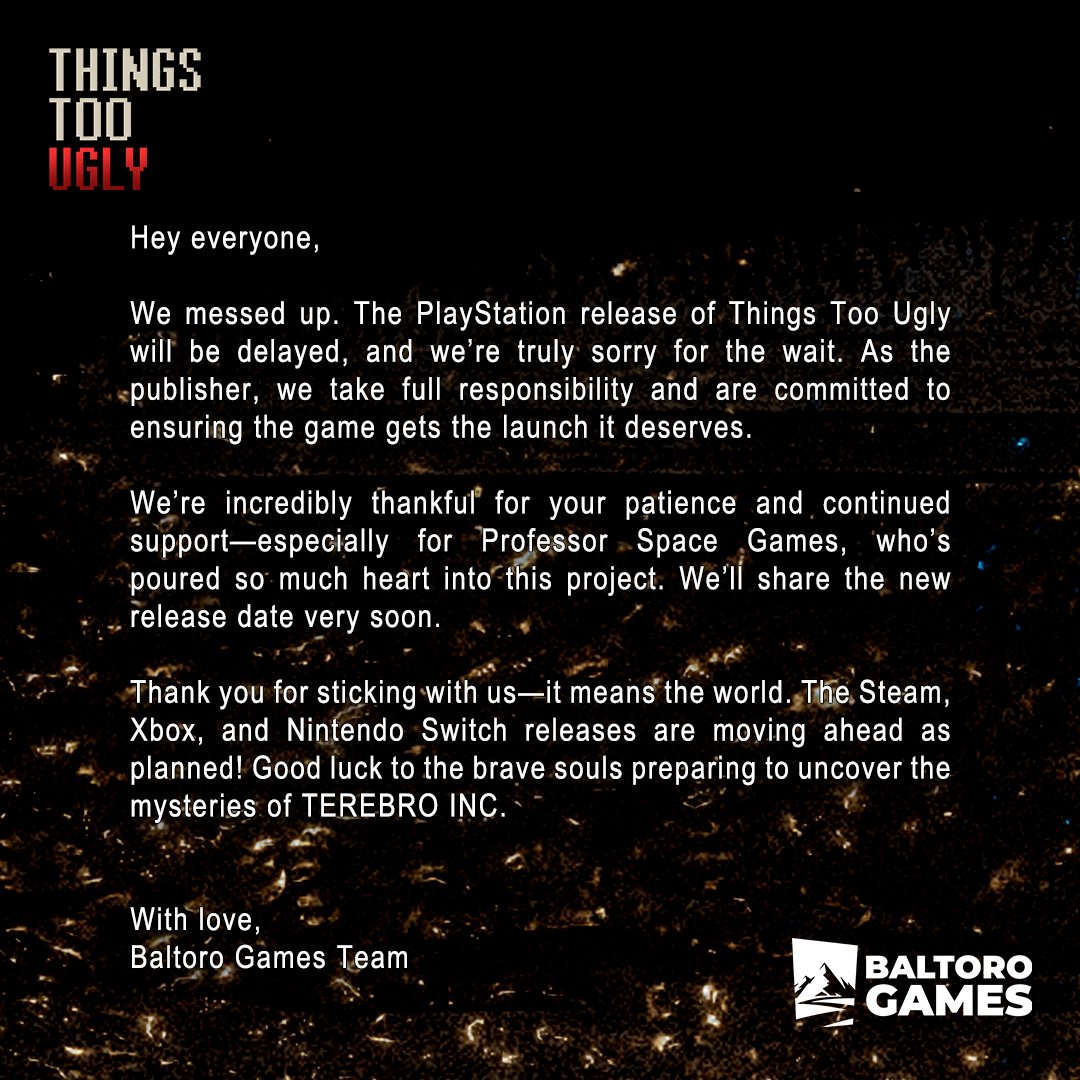 We have important news to share with you